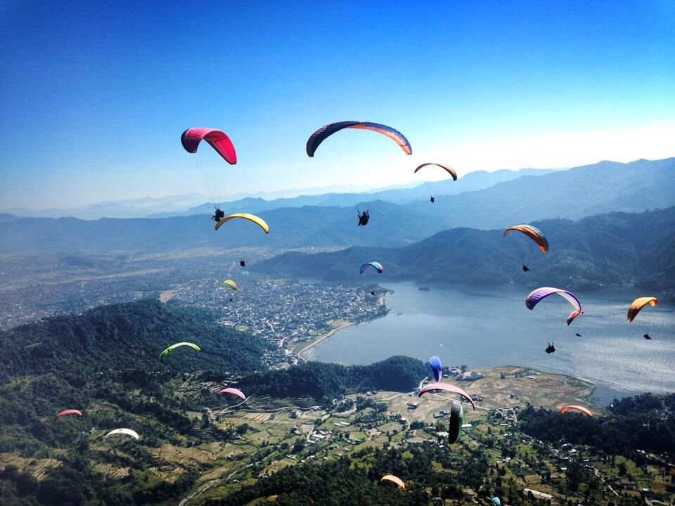 Paragliding in Pokhara in Pokhara - Nepal tour